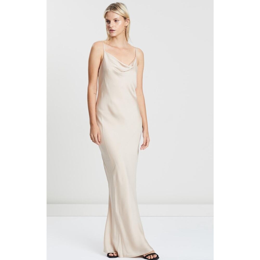 Shona Joy Slip Maxi Dress in Cream